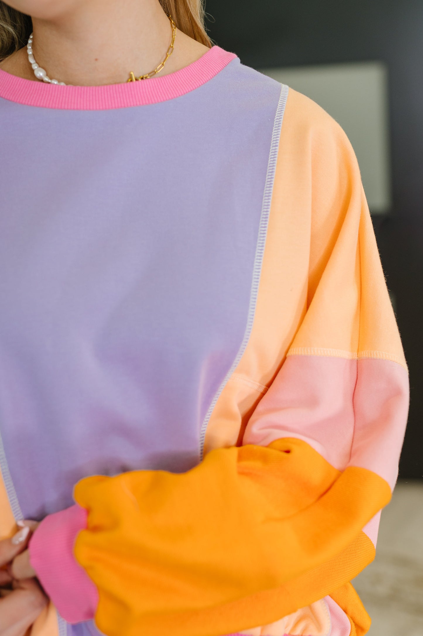 Blockbuster Color Block Pullover