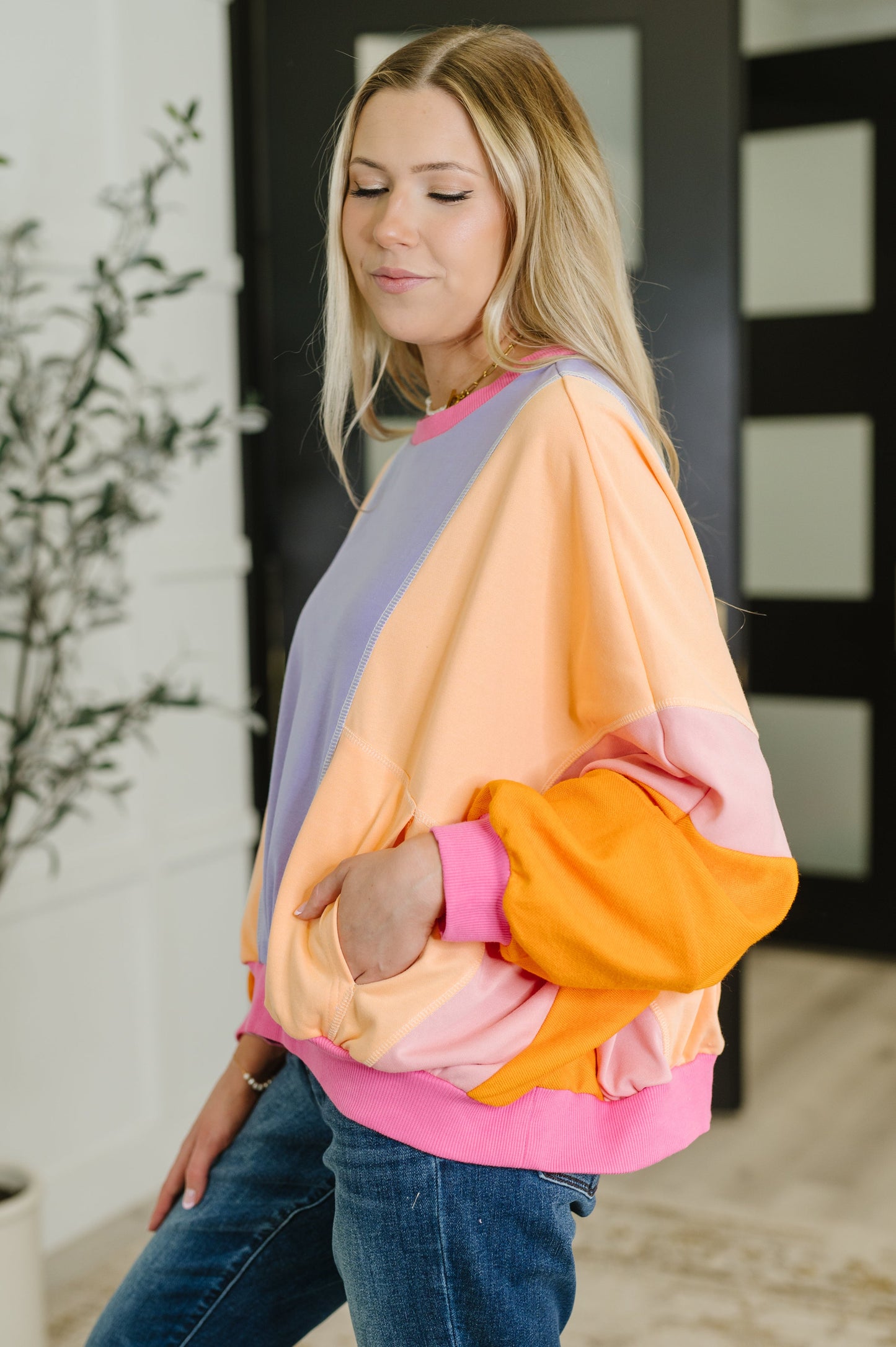 Blockbuster Color Block Pullover