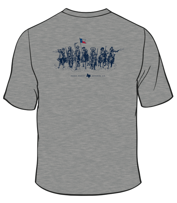 Texas Charge Pocket T-Shirt - Grey