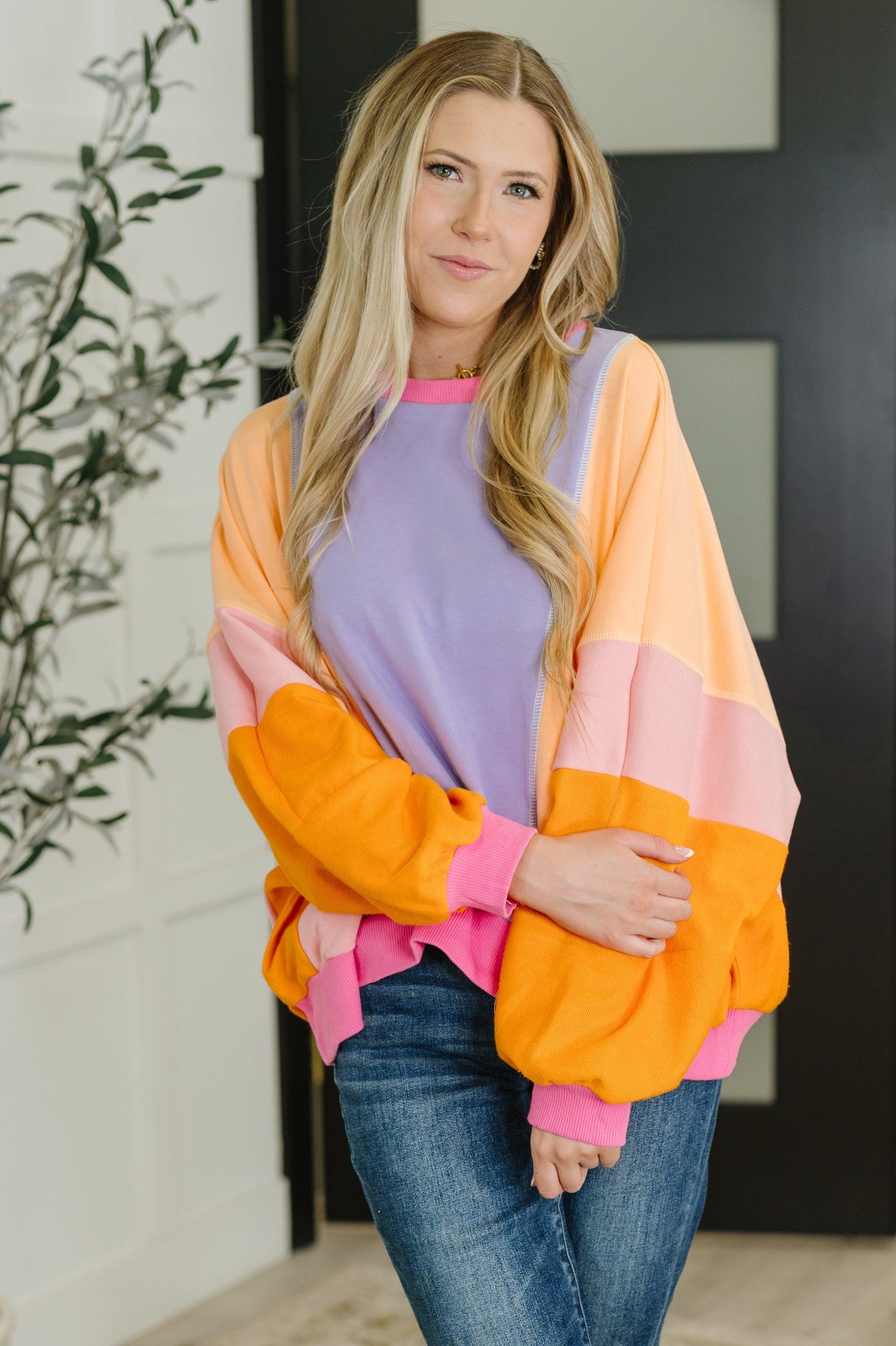 Blockbuster Color Block Pullover