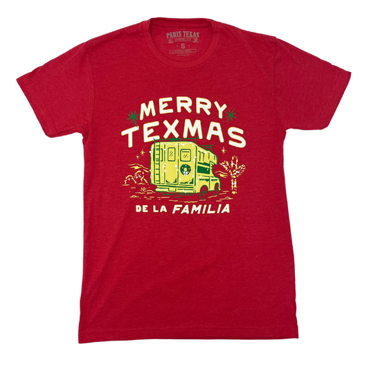 Merry Texmas de la Familia T-Shirt - Red