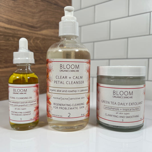 The Triple Cleanse for Sensitive, Oily or Acne Prone Skin