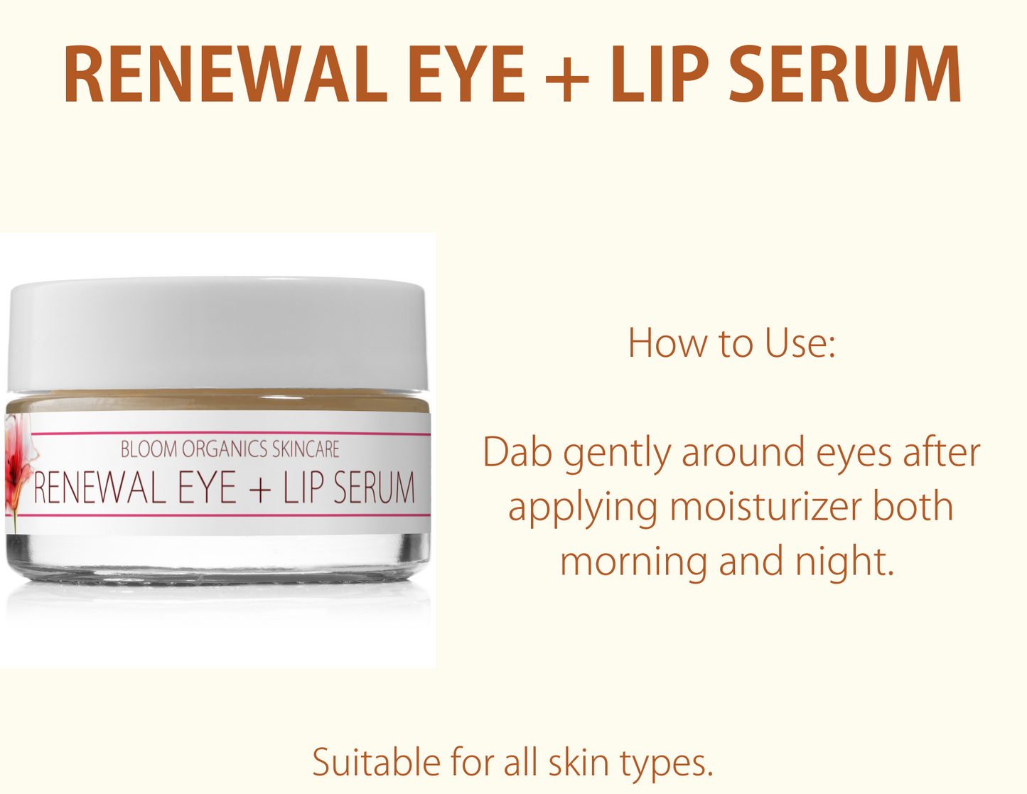 Renewal Eye + Lip Serum